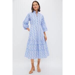 HYACINTH HOUSE Baby Blue Ditsy Floral Hillsborough Dress Size XXL NWT